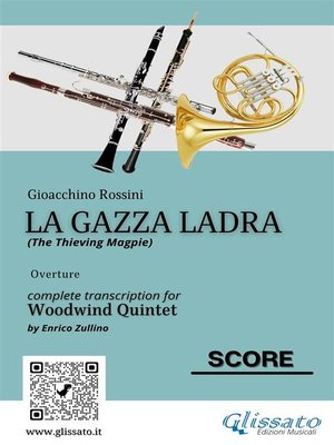 cover image of score of "La Gazza Ladra" for Woodwind Quintet